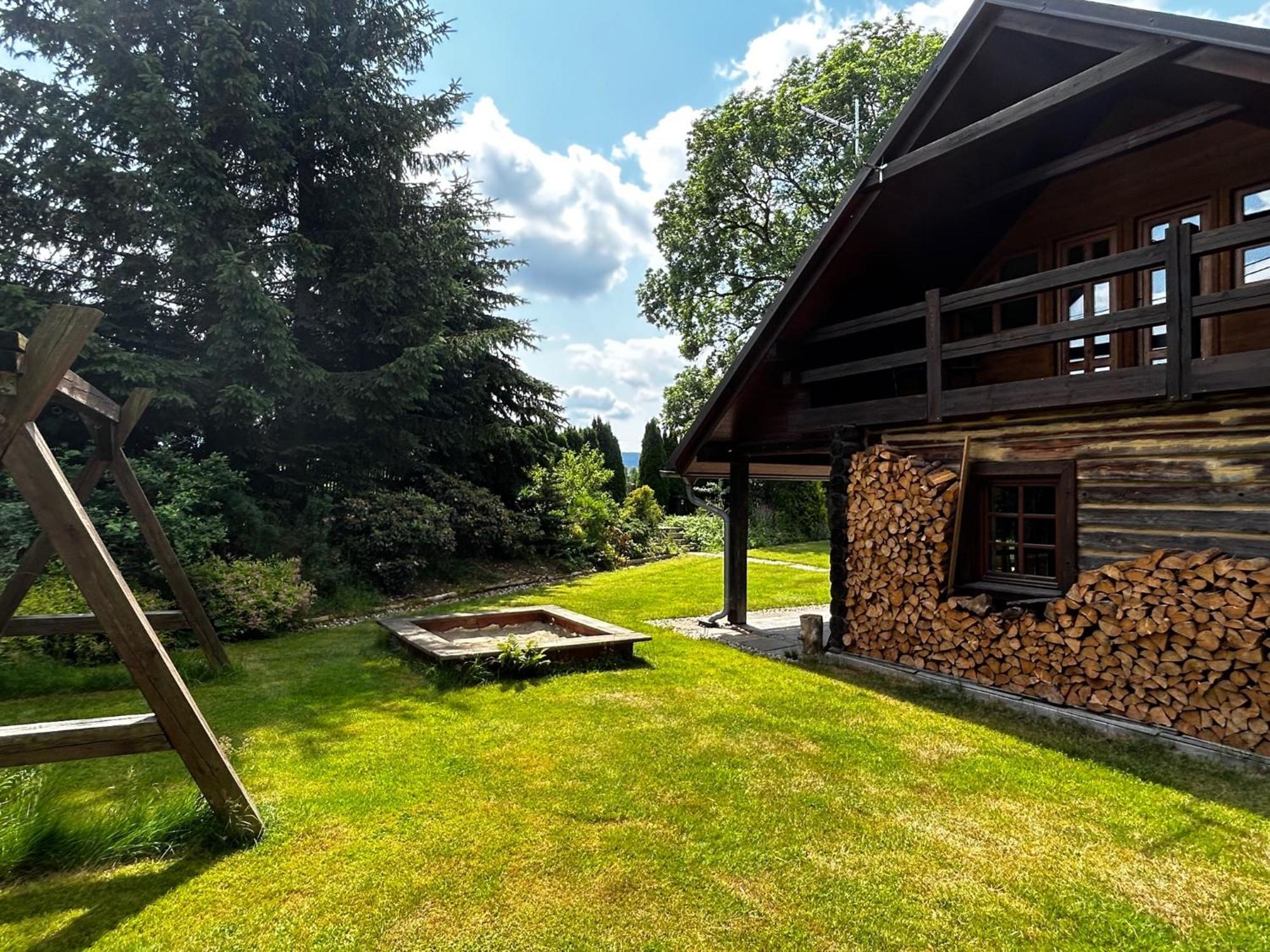 Log Cabin In Czech-Saxon Switzerland Sluknov ภายนอก รูปภาพ